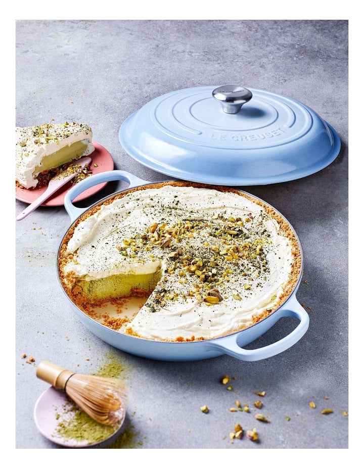 Signature 30cm Cast Iron Shallow Casserole Blue