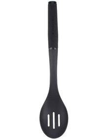Soft Touch Nylon Slotted Spoon in Black