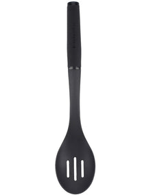 Soft Touch Nylon Slotted Spoon in Black