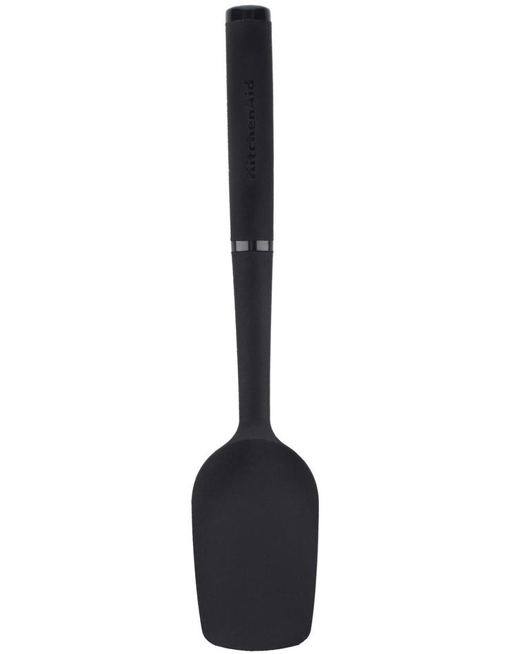 Soft Touch Silicone Spoon Spatula in Black