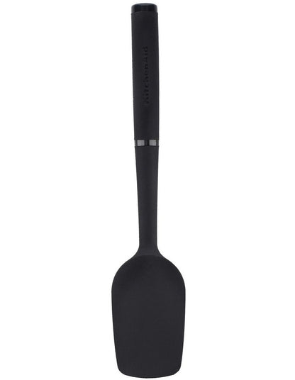 Soft Touch Silicone Spoon Spatula in Black