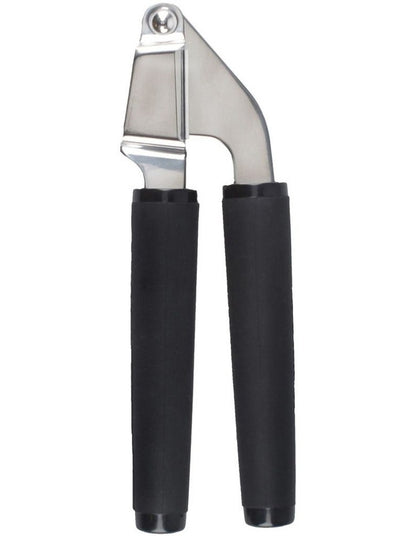 Soft Touch Garlic Press in Black