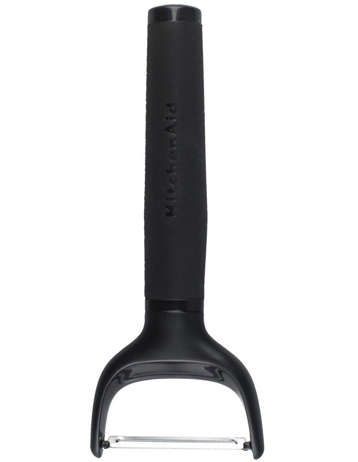 Soft Touch Y Peeler in Black