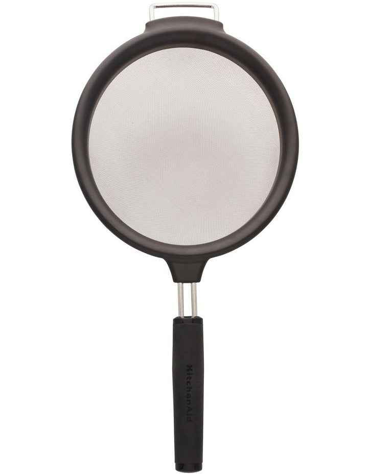 Soft Touch 17.5cm Strainer in Black