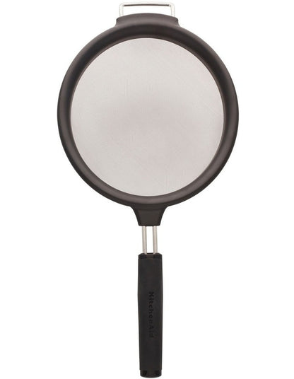 Soft Touch 17.5cm Strainer in Black