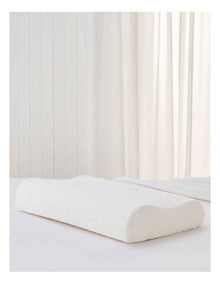 Contour Rest Memory Foam Pillow in White