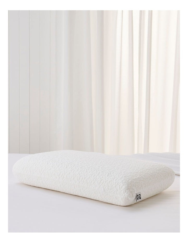 Memory Rest Memory Foam Traditional Pillow in White
