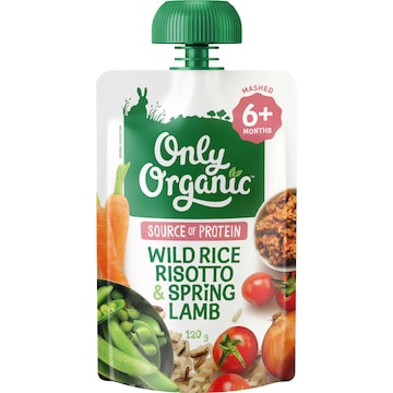 Only Organic Wild Rice Risotto Spring Lamb 120g