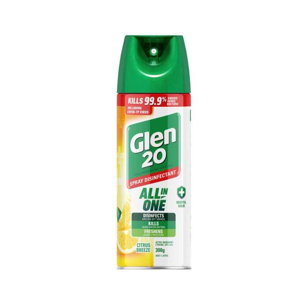 GLEN 20 DISINFECTANT SPRAY:CITRUS BREEZE:.:300 GRAM