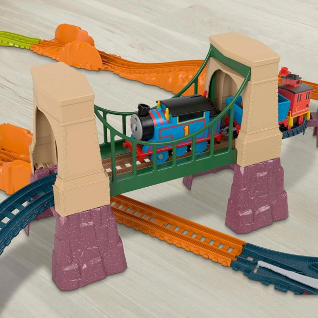 Thomas & Friends Adventures with Thomas & Brake Car Bruno Motorized Toy Train & Track Set