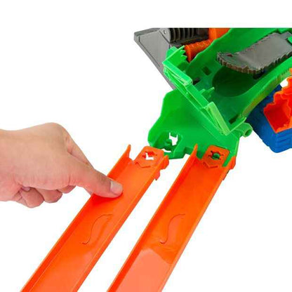 Mattel Hot Wheels Monster Trucks Sharks Vs. Dinos Dragon Destruction Playset