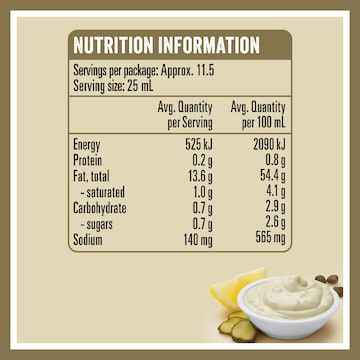 Heinz Seriously Good Creamy Tartare Sauce 295mL