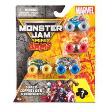 Monster Jam Mini Scale Marvel 5 Pack