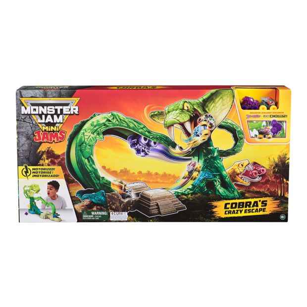 Monster Jam Mini Cobra Booster Playset
