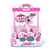 Zuru Pets Alive - My Magical Unicorn or Pony with Stable Interactive Robotic Toy Playset