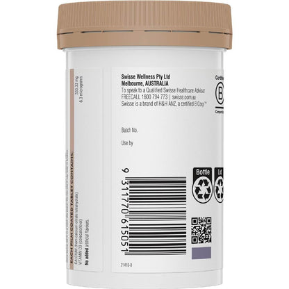 Swisse Ultiboost Calcium + Vitamin D Tablets 90 pack