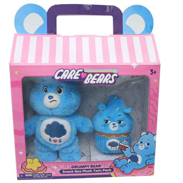 Care Bears Grumpy Bear Snack Box Plush Twin Pack