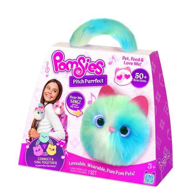 Pomsies Pitch Purrfect Plush Toy - Assorted