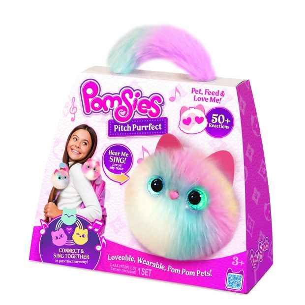Pomsies Pitch Purrfect Plush Toy - Assorted