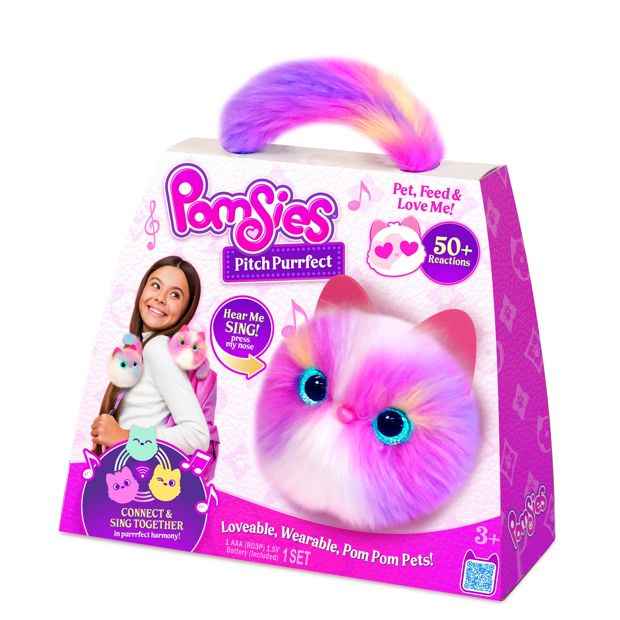 Pomsies Pitch Purrfect Plush Toy - Assorted