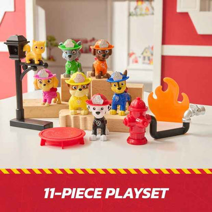 11 Piece PAW Patrol Fire Rescue Mission Set