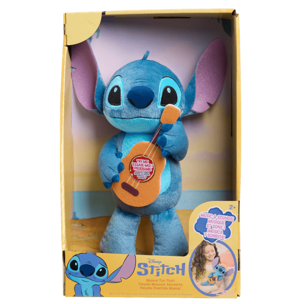 Disney Stitch Musical Fun Plush Toy With Ukulele
