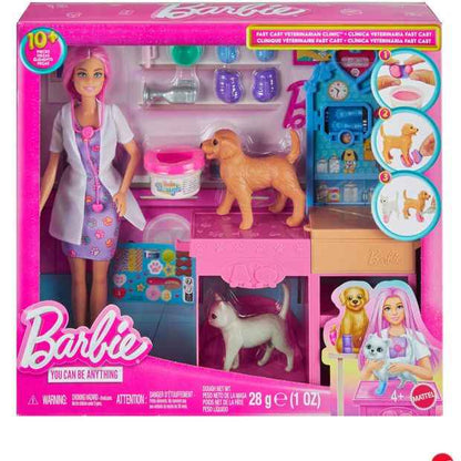 Mattel Barbie Fast Cast Veterinarian Clinic Playset