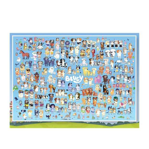 500 Piece Bluey and Friends Crown Puzzle