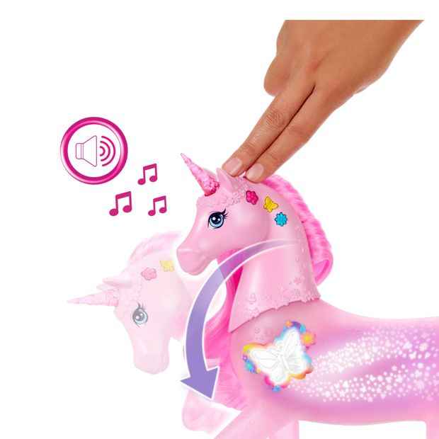Mattel Barbie Sparkle Lights Toy Unicorn