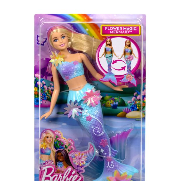 Mattel Barbie Flower Magic Mermaid Toy Doll