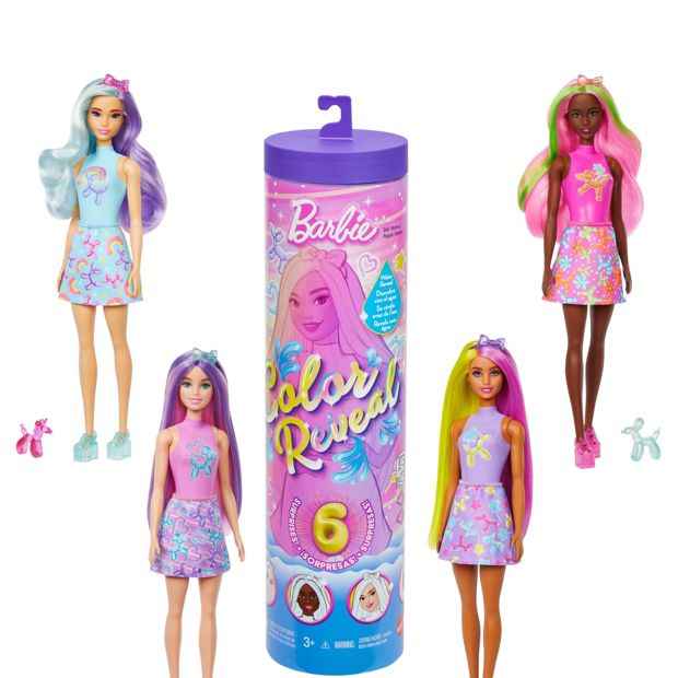 Mattel Barbie Colour Reveal Balloon Animals Series Doll & Accessories - Assorted