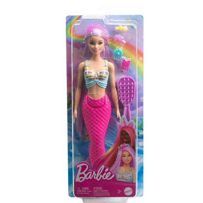 Mattel Barbie Mermaid Doll With 18Cm-Long Fantasy Hair & Accessories