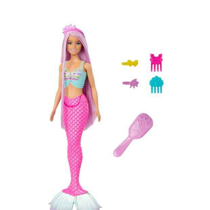 Mattel Barbie Mermaid Doll With 18Cm-Long Fantasy Hair & Accessories