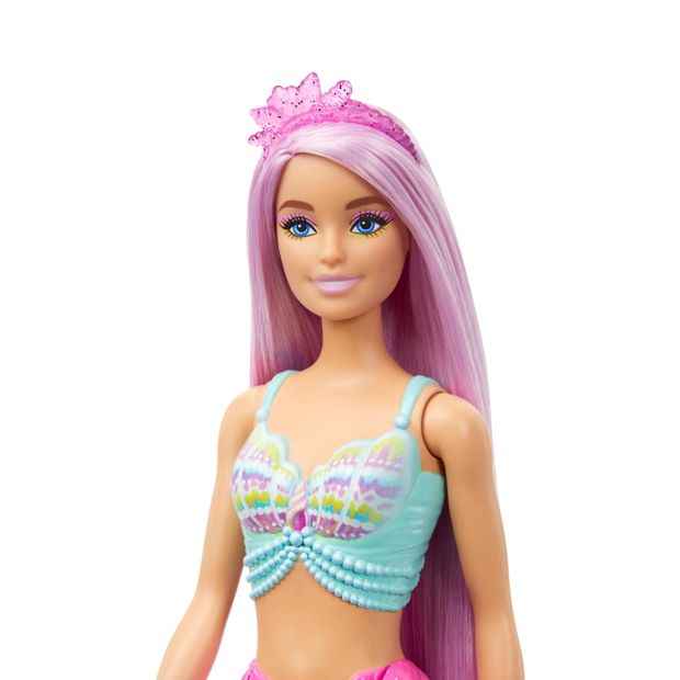 Mattel Barbie Mermaid Doll With 18Cm-Long Fantasy Hair & Accessories