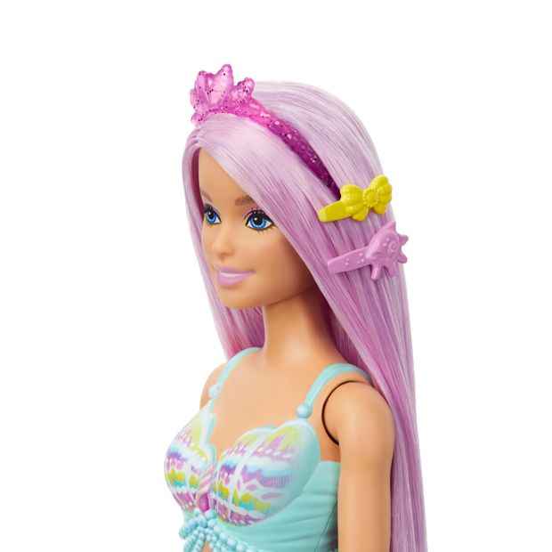 Mattel Barbie Mermaid Doll With 18Cm-Long Fantasy Hair & Accessories