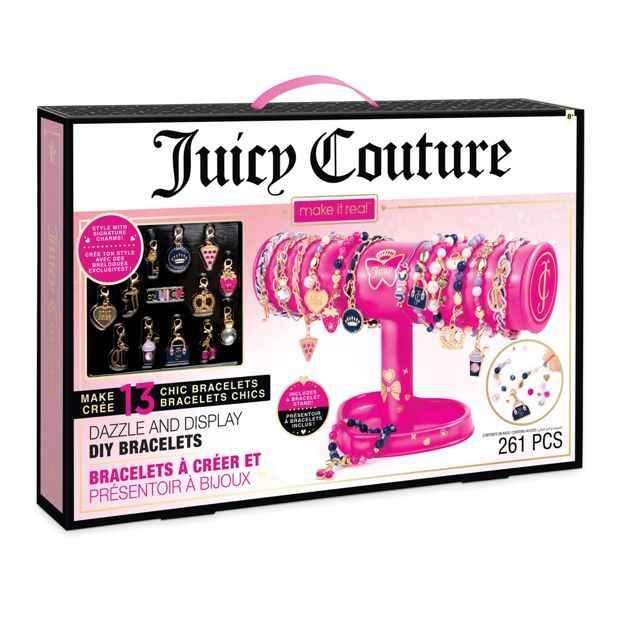 261 Piece Make It Real: Juicy Couture Dazzle and Display DIY Bracelets