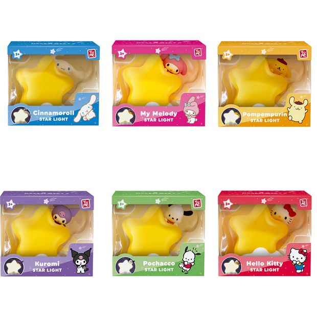 Hello Kitty and Friends Bedside Light Star Series - Assorted
