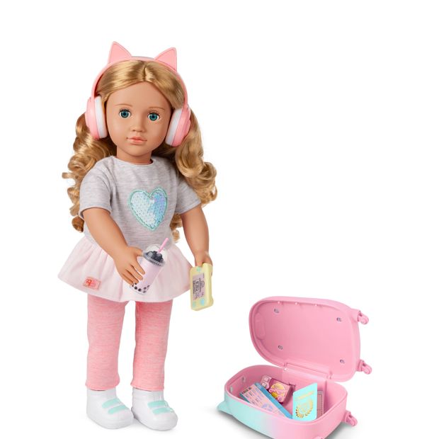 Our Generation 18in Doll Linzi & Travel Accessories
