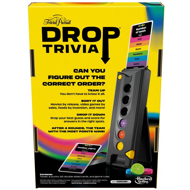 Trivial Pursuit Drop Trivia Game