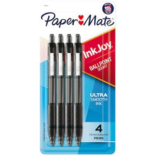 Paper Mate InkJoy 300RT Ballpoint Pens Black 4 pack