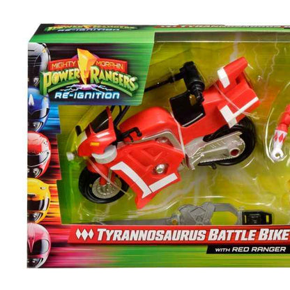 Mighty Morphin Power Rangers Re-Ignition Tyrannosaurus Battle Bike with Red Ranger