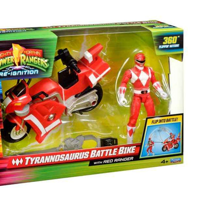 Mighty Morphin Power Rangers Re-Ignition Tyrannosaurus Battle Bike with Red Ranger