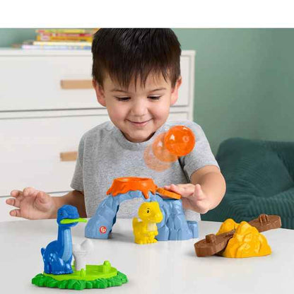 Mattel Fisher-Price Little People Spin & Play Dinosaur Playground Toddler Playset