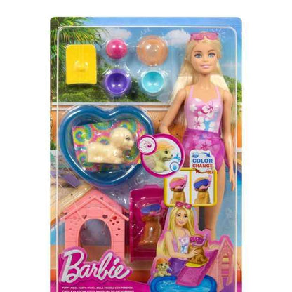 Mattel Barbie Puppy Pool Party Playset
