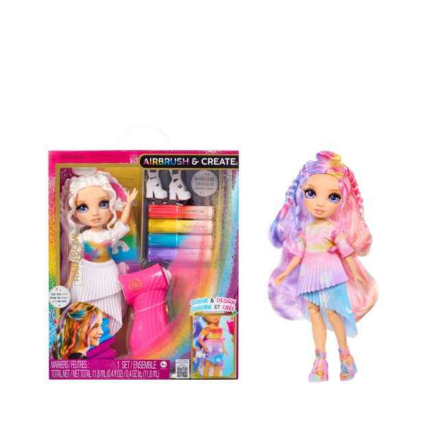 Rainbow High Air Brush & Create Fashion Dolls - Purple Eyes