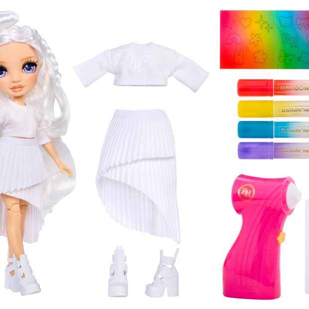 Rainbow High Air Brush & Create Fashion Dolls - Purple Eyes
