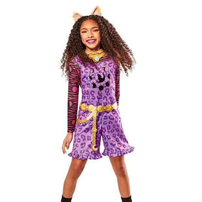 Monster High Clawdeen Wolf Deluxe Kids Costume Size 6-8yrs