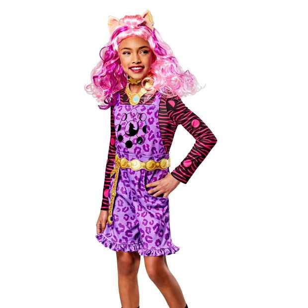 Monster High Clawdeen Wolf Deluxe Kids Costume Size 6-8yrs