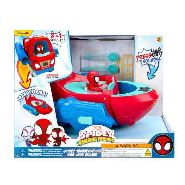 Spidey And His Amazing Friends Transforming Web-Wave Crawler