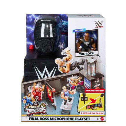 Mattel WWE Knuckle Crunchers Final Boss Microphone Playset